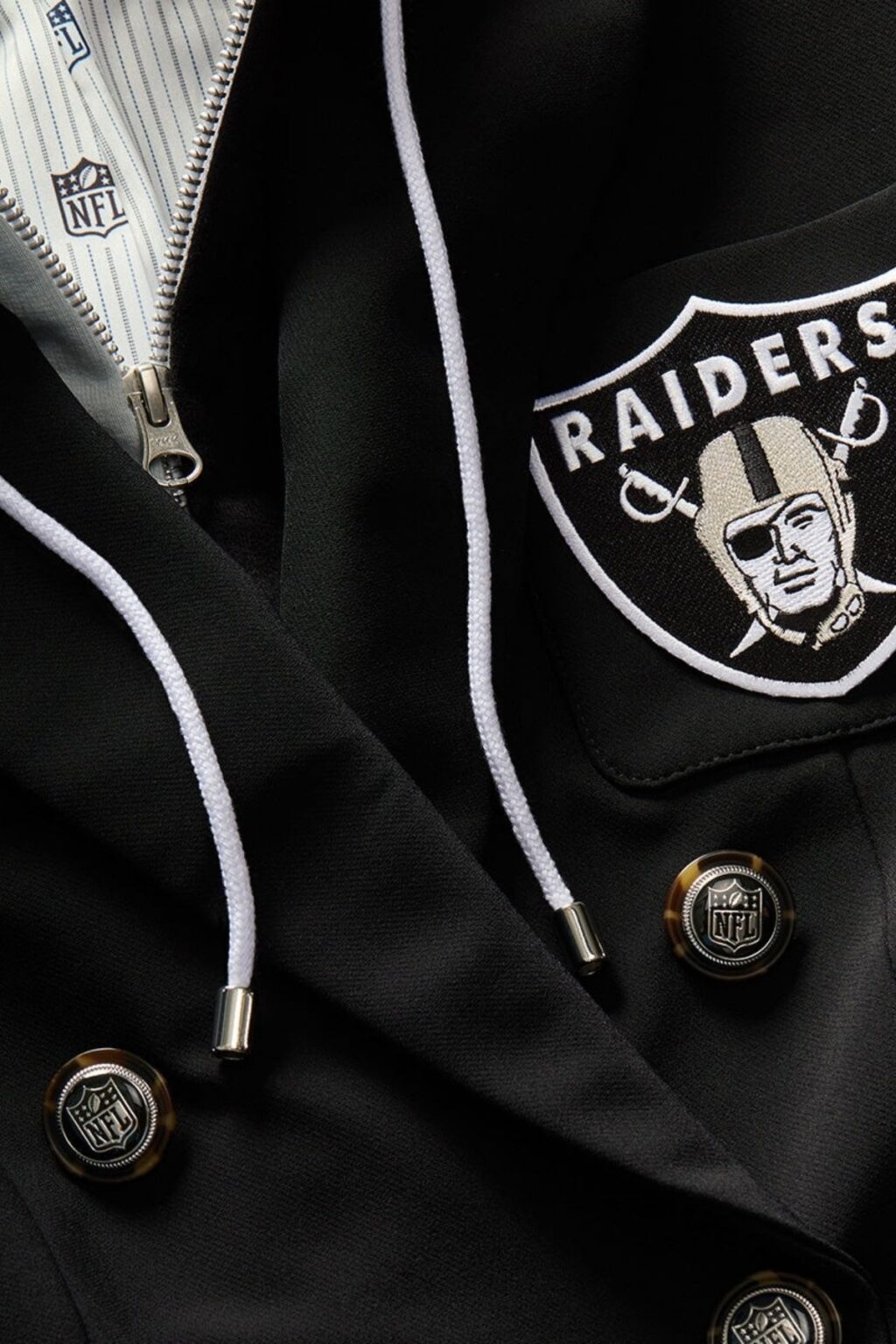 Veronica Beard x NFL Dickey Las Vegas Raiders Jacket - Image 4