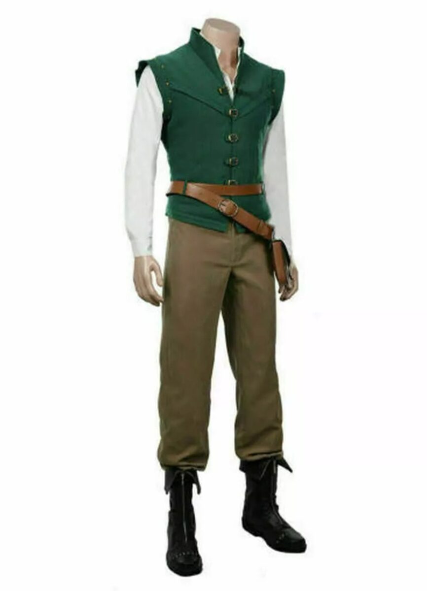 Flynn Rider Green Vest Movie Tangled