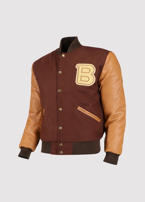 Hotline Miami Brown Letterman Jacket
