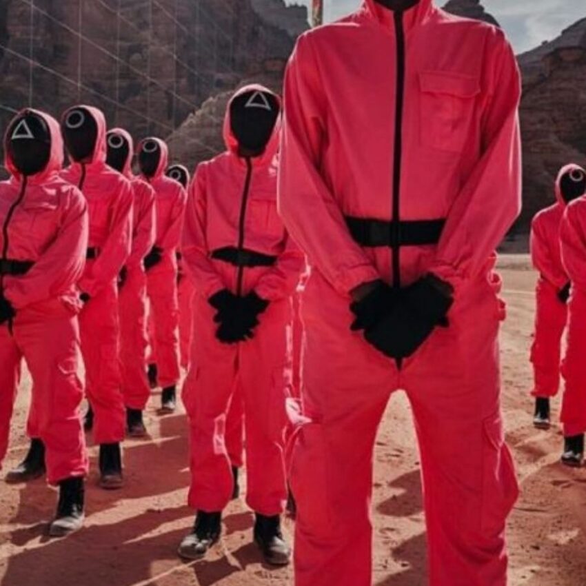Squid Game Guard Pink Jumpsuit
