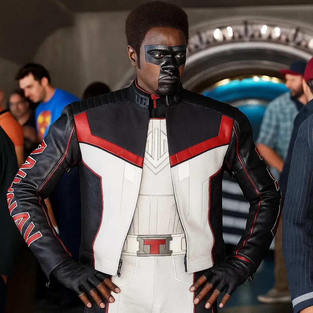 Superman 2025 Mister Terrific Leather Jacket