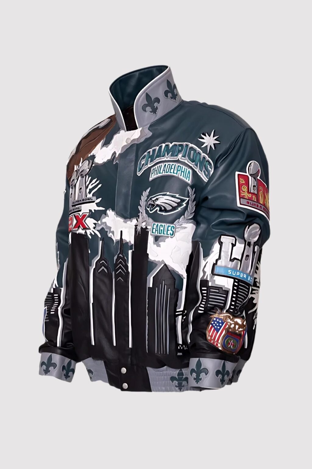 NFL 2025 Super Bowl Champions Philadelphia Eagles Leather Jacket - Image 2