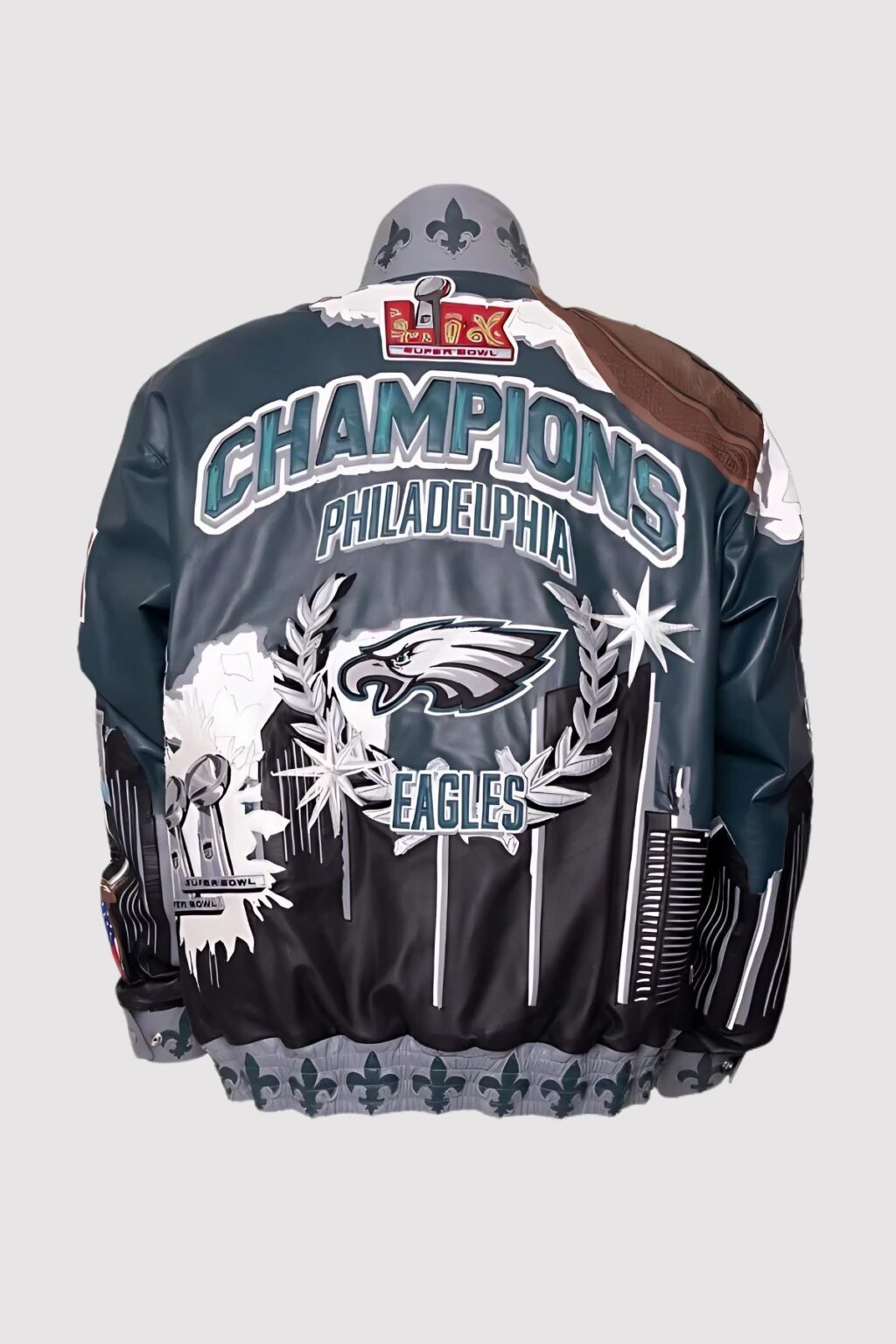 NFL 2025 Super Bowl Champions Philadelphia Eagles Leather Jacket - Image 4