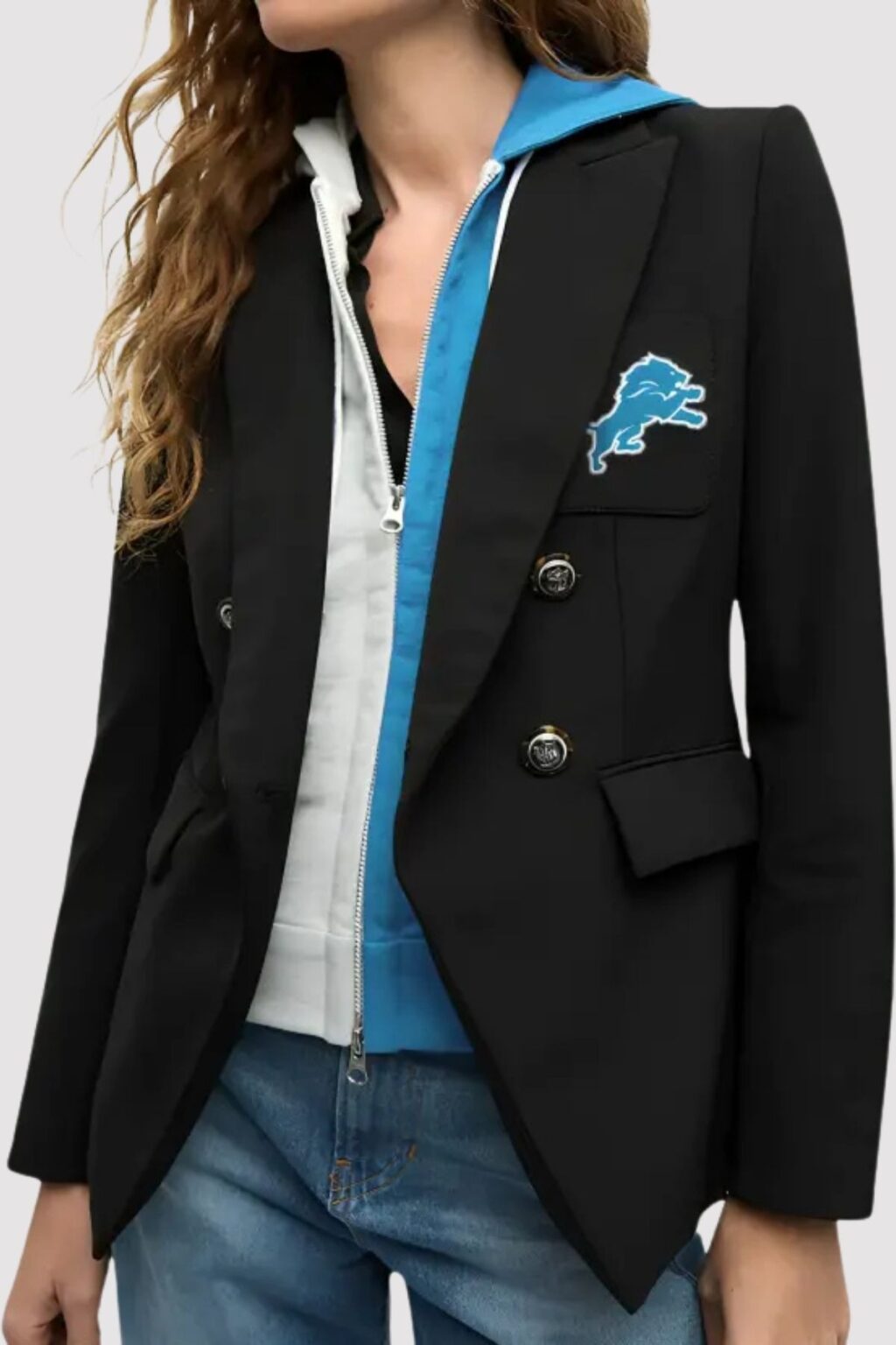 Veronica Beard x NFL Dickey Detroit Lions Jacket - Image 2