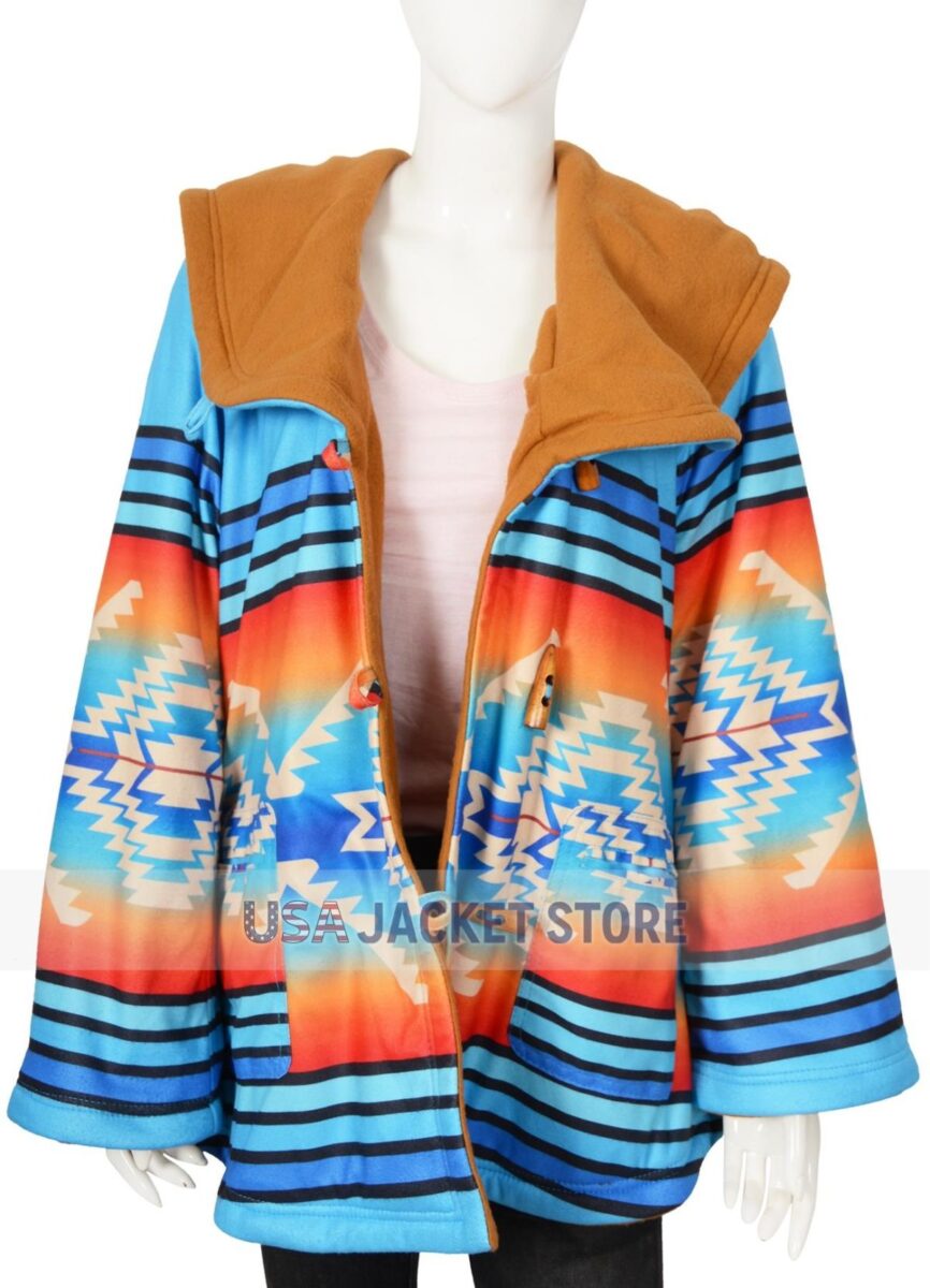 Beth Dutton Yellowstone Kelly Reilly Blue Coat - Image 2