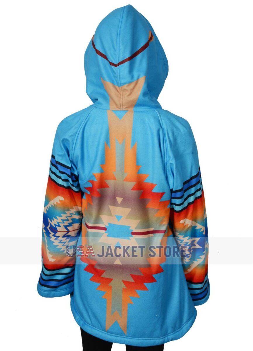 Beth Dutton Yellowstone Kelly Reilly Blue Coat - Image 3