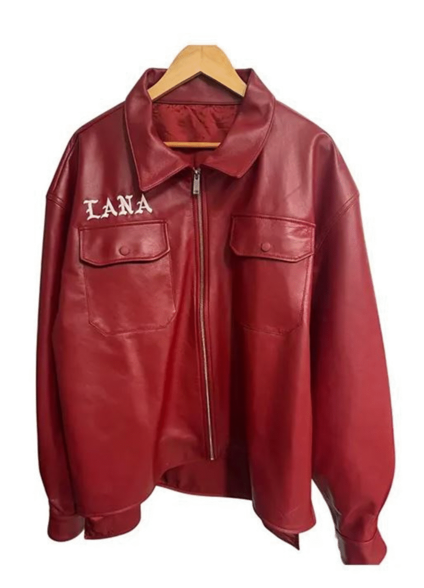SZA Super Bowl LIX Halftime Crybaby Lana Red Leather Jacket - Image 3