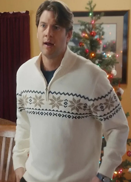 A Very Vermont Christmas Ryan McPartlin Zip Sweater