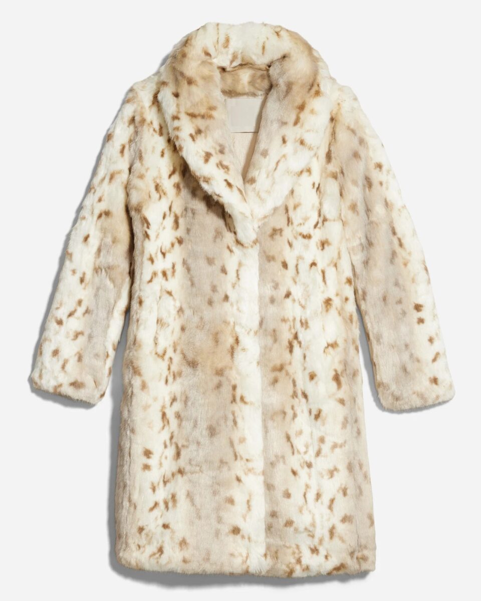 Yellowstone Beth Dutton White Leopard Coat - Image 2