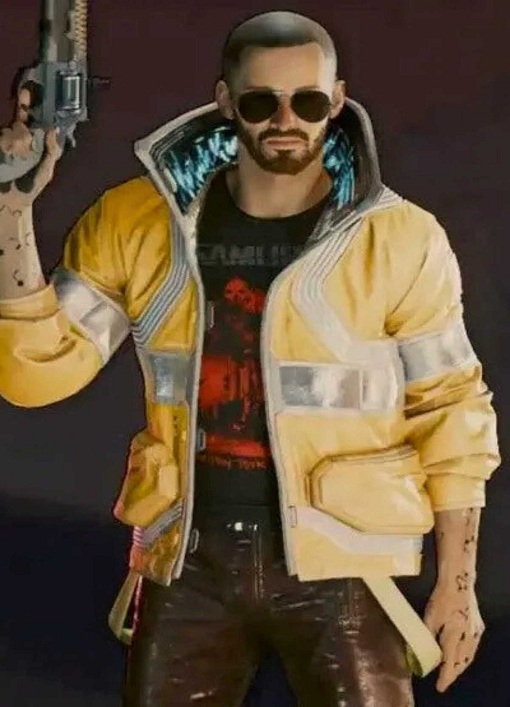 David Martinez Cyberpunk 2077 Yellow Leather Jacket
