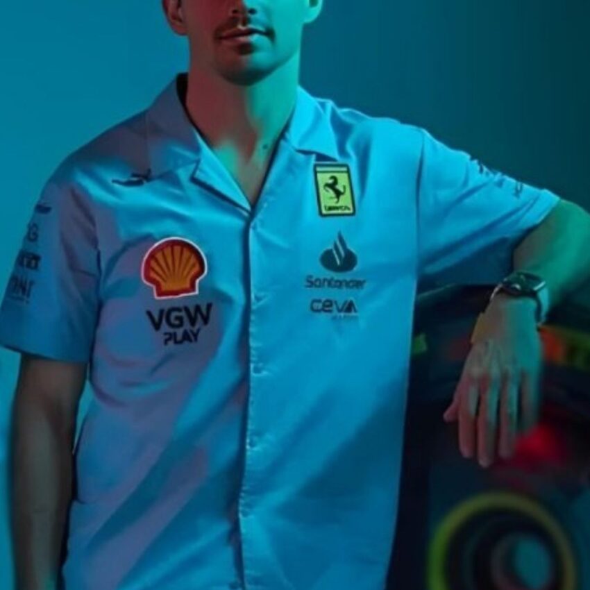 Miami Grand Prix 2024 Scuderia Ferrari Blue Shirt