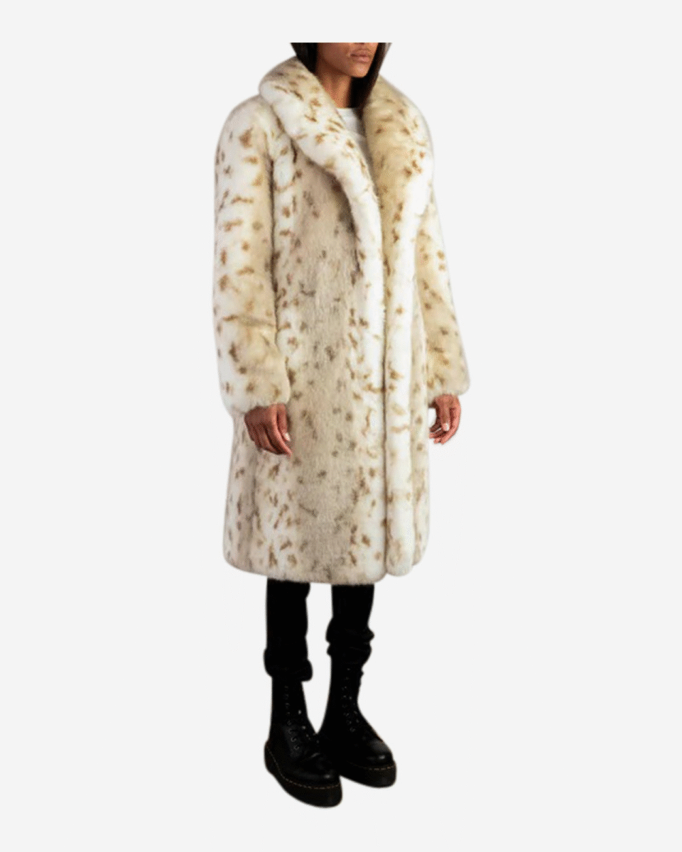 Yellowstone Beth Dutton White Leopard Coat - Image 5