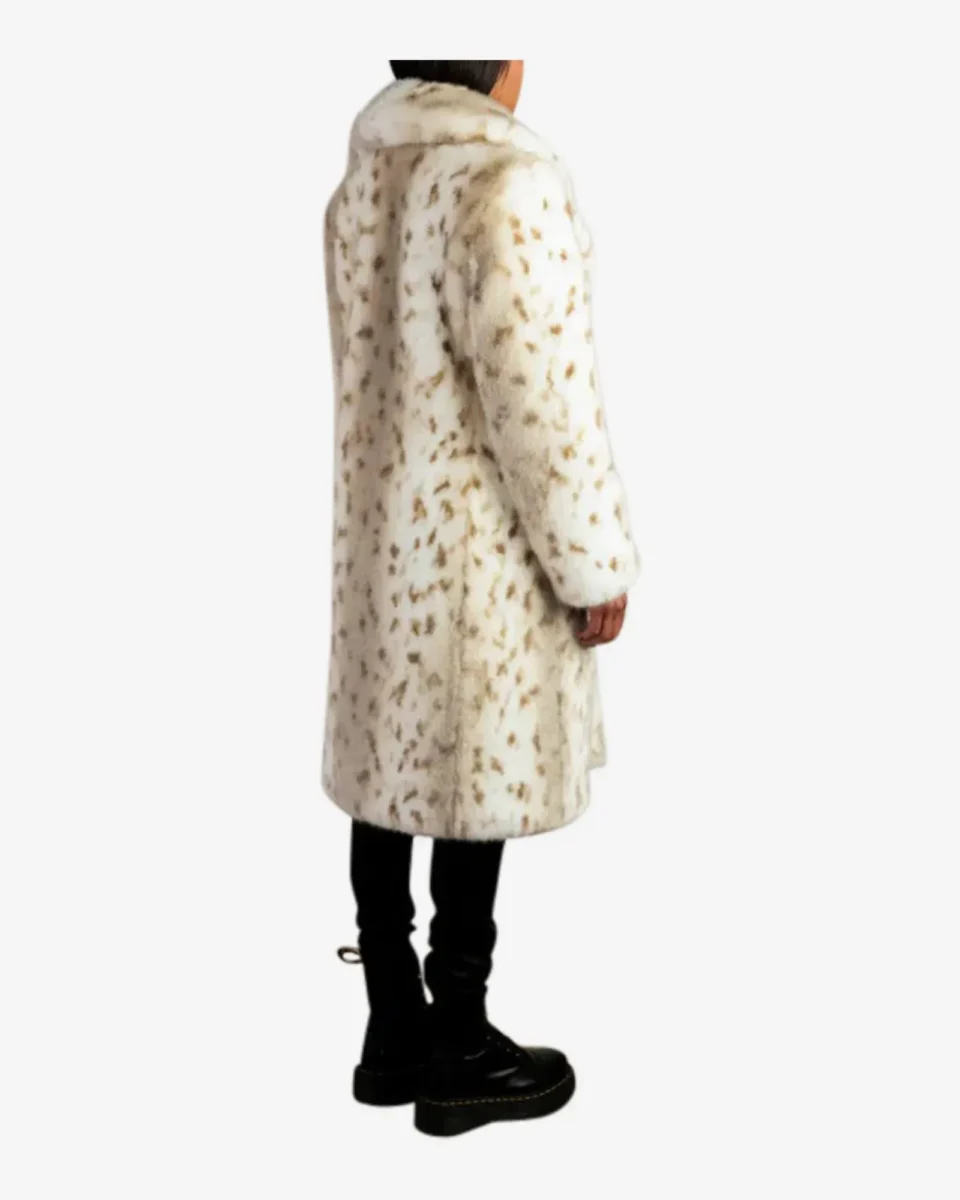 Yellowstone Beth Dutton White Leopard Coat - Image 6