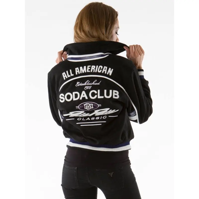 Soda Club Pelle Pelle Women All American Black Jacket
