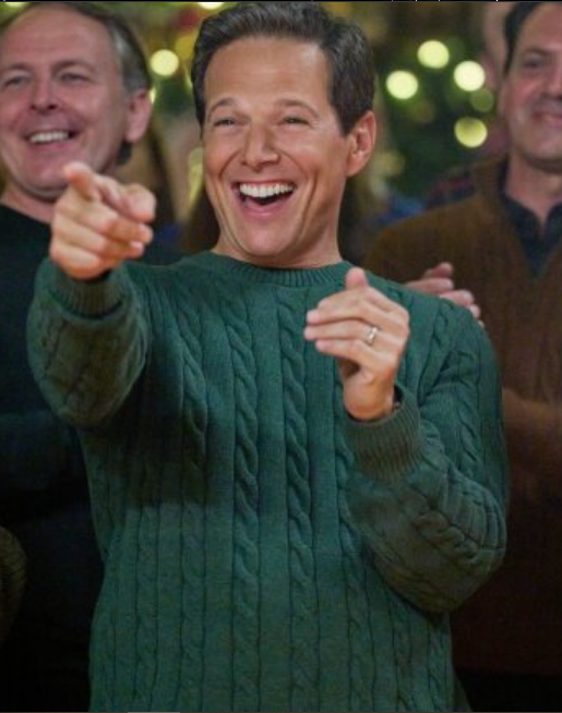 A Merry Scottish Christmas Scott Wolf Green Sweater