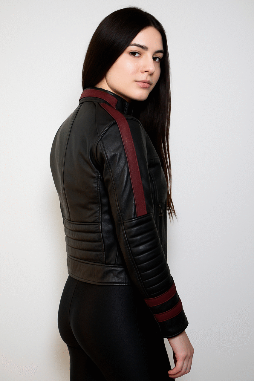 Commander Shepard Leather Jacket For Women - Image 2