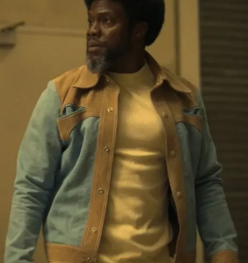 Fight Night The Million Dollar Heist 2024 Kevin Hart Suede Jacket