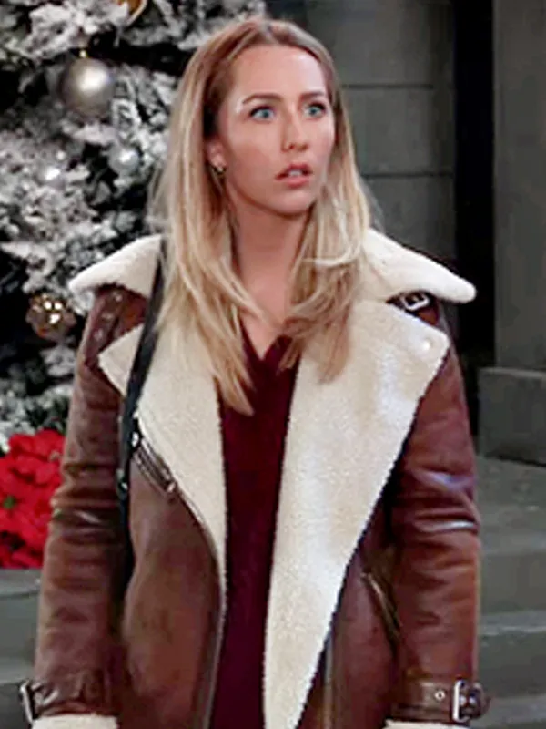 Eden McCoy General Hospital Shearling Jacket