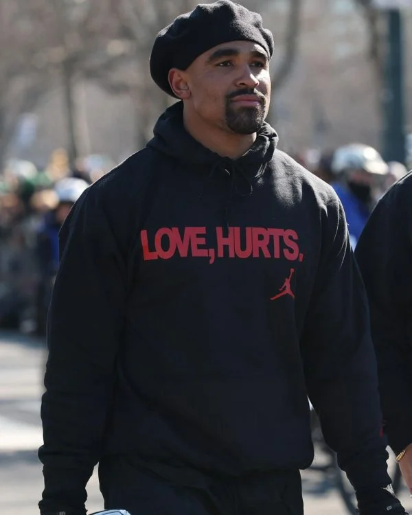 Jalen Hurts Love Hurts Black Hoodie