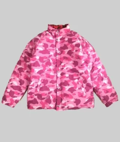 Juice WRLD Pink Camo Puffer Jacket