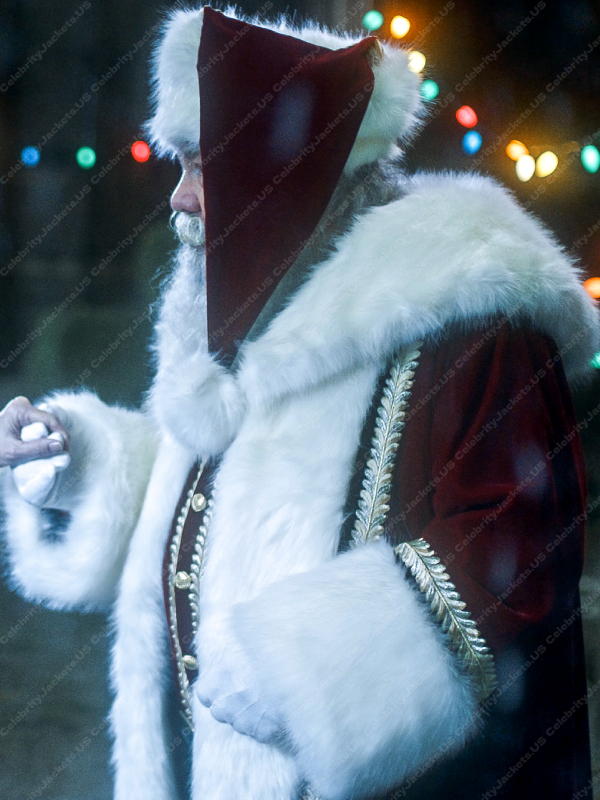 Keeping Up with the Clauses Santa Coat With Free Cap