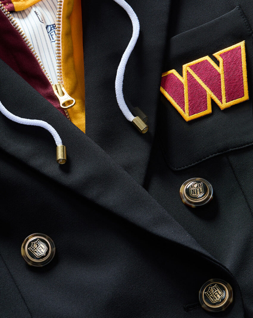 Washington Commanders Veronica Beard Black Dickey Jacket - Image 4