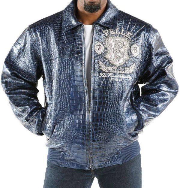 Pelle Pelle Eye On The Prize Blue Jacket