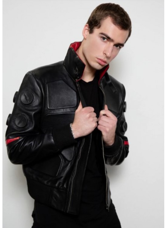 Cyberpunk 2077 Jackie Valentinos Style Men’s Black Leather Jacket