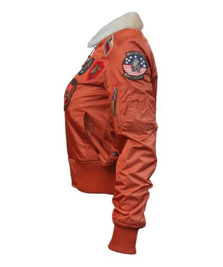 Womens Top Gun B-15 Flight Bomber Jacket - Image 2