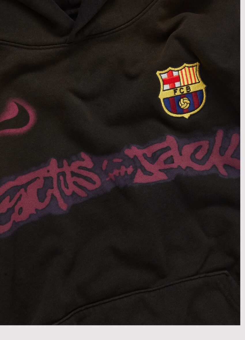 CJ x FC Barcelona Retro 2000/01 Home Skeleton Hoodie - Image 3
