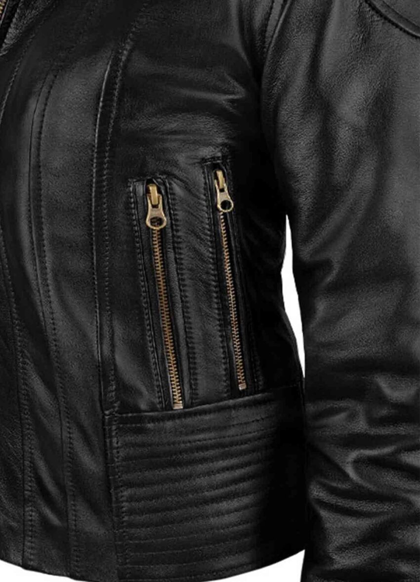 Megan Fox Transformers 2 Black Leather Jacket - Image 4