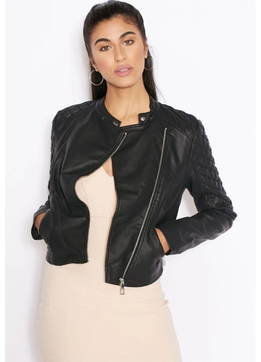 Ariana Grande Black Leather Jacket