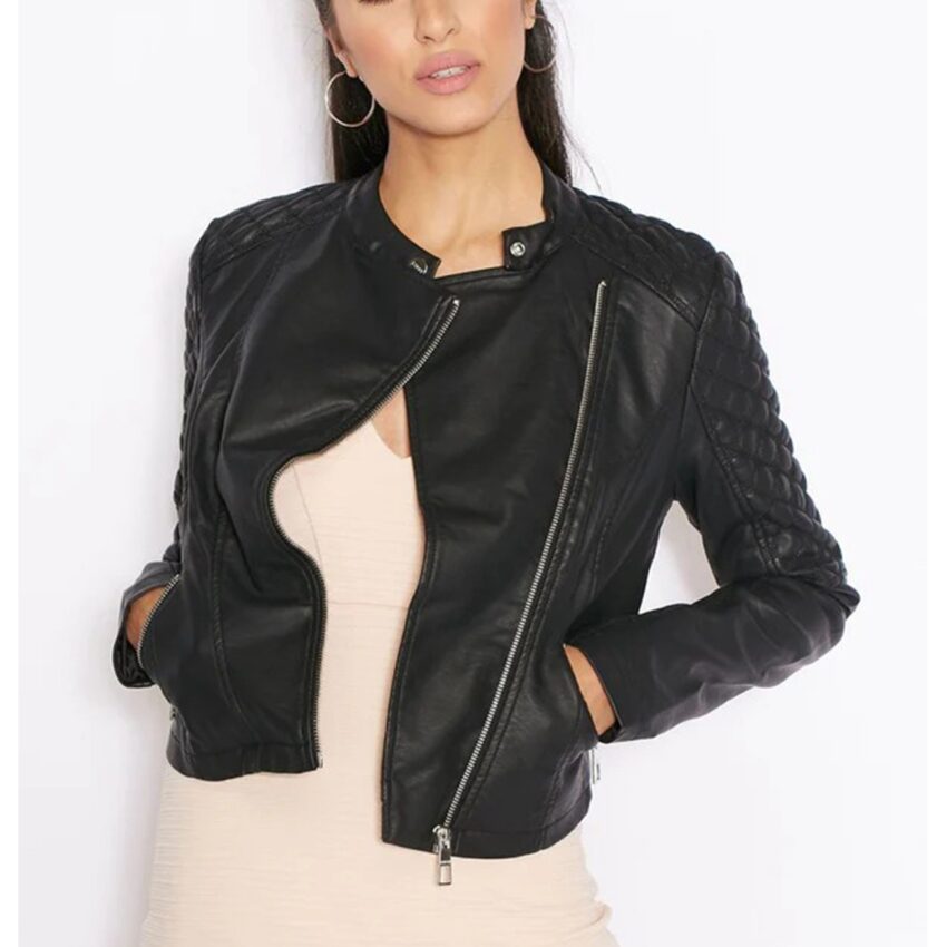 Ariana Grande Black Leather Jacket