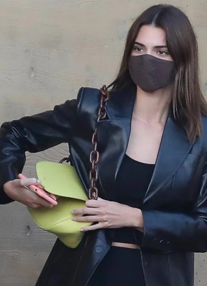 Kendall Jenner Black Leather Blazer