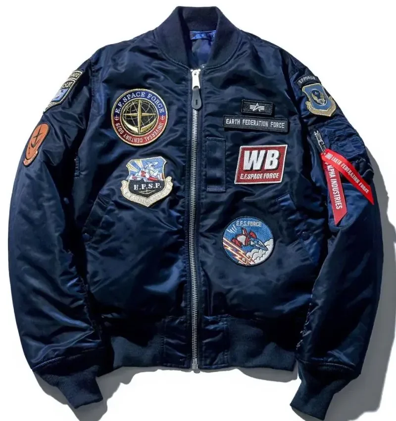 STRICT-G x ALPHA Mobile Suit Gundam White Base MA-1 Jacket