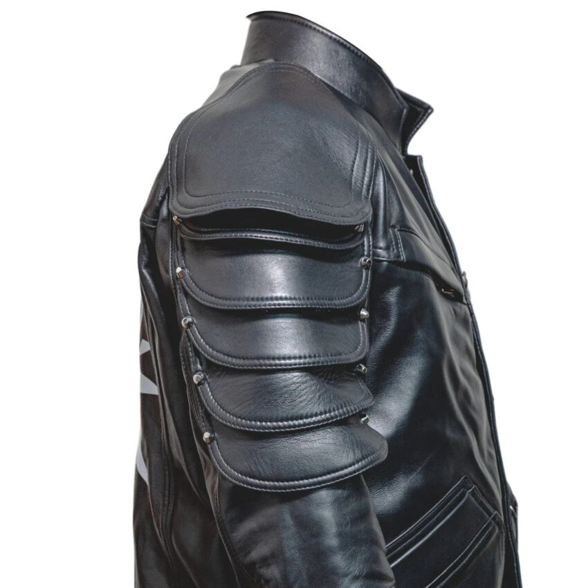 Cyberpunk V's Samuraii Wolf School Leather Jacket - Image 2