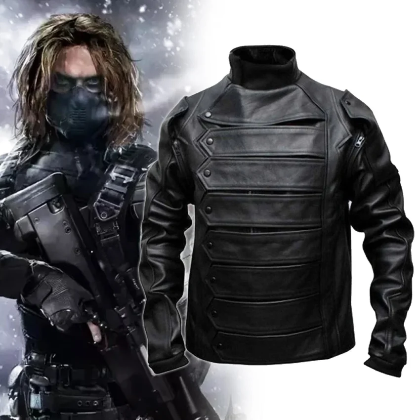 Captain America Bucky Barnes Leather Jacket