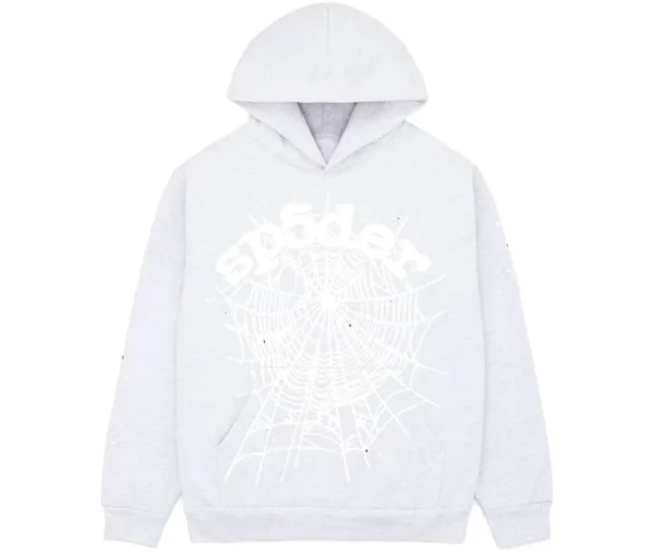 Sp5der OG Web Heather Grey Hoodie