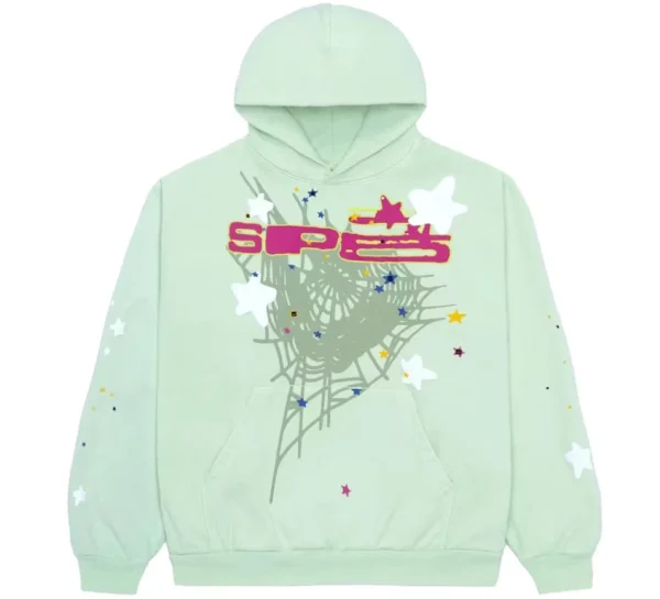 Sp5der SP5 Mint Hoodie