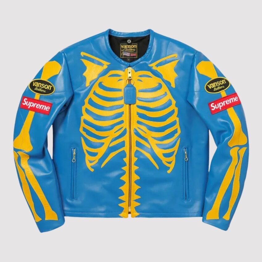 Supreme Vanson Leather Bones Biker Jacket